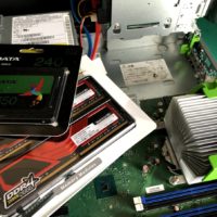 D588BWメモリ増設SSD交換
